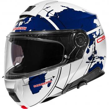 Schuberth C5 Globe: Casco Modulare in Blu – Edizione Limitata