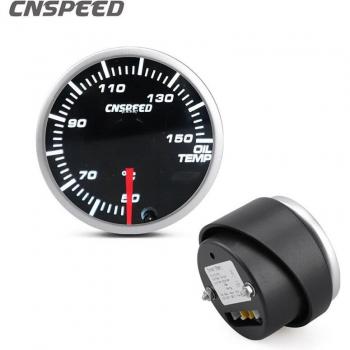CNSPEED 52mm 2 Inch LED Oil Temperature Gauge 12V