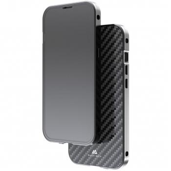 Coque 360° en Verre pour iPhone 14 Plus - Noir Carbone