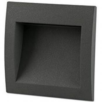 Sedna Recessed LED Wall Light Dark Grey IP65