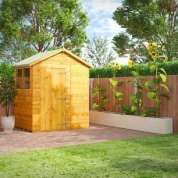 Power 4' x 6' Apex Shiplap Dip Treated Shed