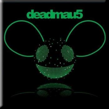 One-Size Green/Black Deadmau5 Head Refrigerator Magnet
