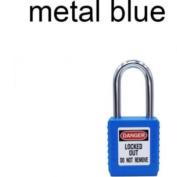 38mm ABS Engineering Lock with Nylon Shackle, Safety Padlock, 2 Keys