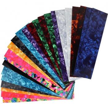 Celluloid Guitar Pick Punch Sheets - DIY, Three Thicknesses (0.46/0.71/0.96 cm), Random Color