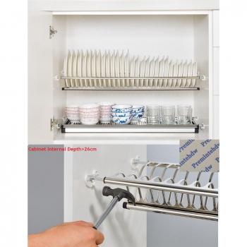 Stainless Steel Kitchen Cabinet Dish Organizer