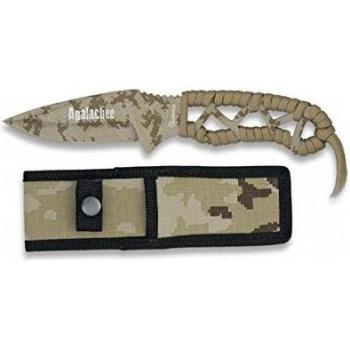 Faca Martinez Albainox Apalachee 8.3 com Mangão Amarrado e Chapa de Aço Inoxidável + Bainha Nylon