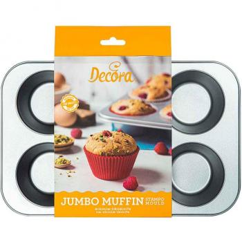 Teglia antiaderente per 6 muffin jumbo