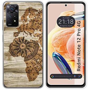 Funda Silicona para Xiaomi Redmi Note 12 Pro 4G diseño Madera 07