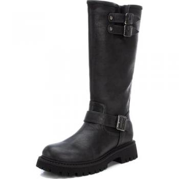 Refresh Botas Altas para Mujer – Modelo 172324, Negro, Cremallera Lateral
