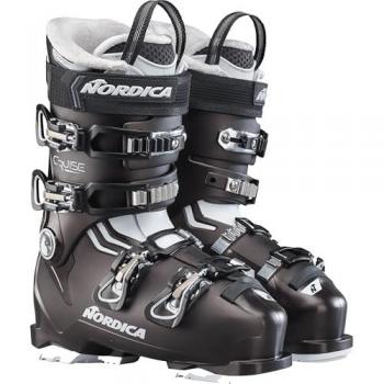 The Cruise 75 Women's Alpine Ski Boots – Pearl Black, White & Gold (UK Size 6)
