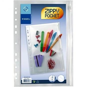 VIQUEL Fundas Zippy Pocket 25 ud A4 936087-08