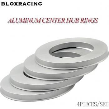 Aluminum Hub Centric Rings - 4 Piece Set, Wheel Bore Sizes: 67.1-108mm, 67.1-110mm, 67.1-100mm, 71.6-108mm