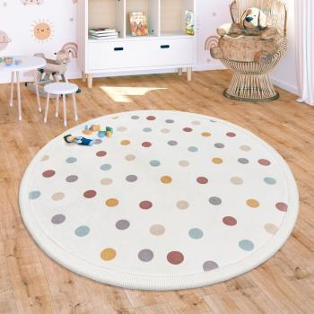 Pianoforte Morbido per Infanzia Paco Home – Tappetino Rondo da 120 cm, Multicolore e Con Stile Animali