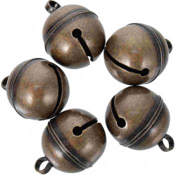 Retro 5‑Piece Pet Bell Keychain Collection – Decorative Bells for Pets