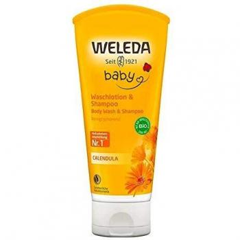 Weleda Calendula Baby Shampoo & Bodywash 200ml Pack of 2