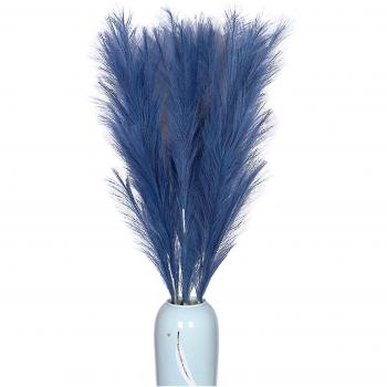 Pampa Faux Herbe 110 cm – Décor Boho Bleu