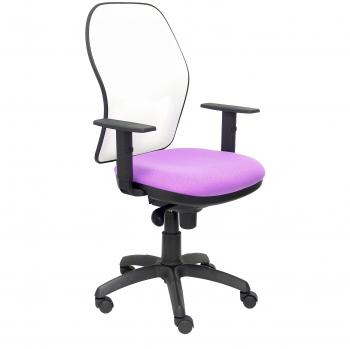 Sedia Horna P&C BBALI82 con Braccioli Bianco/Lilla