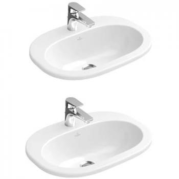 Villeroy & Boch - Ensemble de vasques à encastrer O.Novo - Blanc - 2 pièces