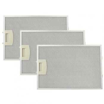 VHBW - 3x Filtri Anti-grasso Permanente Compatibili Con Neff D8985n0/03, D8985n0/04, D96t5n0/01, D96t5n0/02, D9970n0/01 Cappa Da Cucina, Metallo