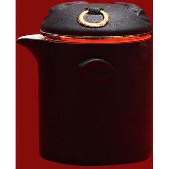 Travel-Friendly Ceramic Tea Set - Cattle Series