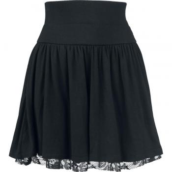 Rotterdamned Korta Spetskjolen - Floral Lace - XS 3XL - Dam - Svart