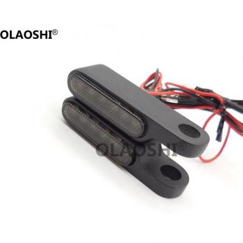 Clignotants de Guidon en Aluminium Noir pour Moto Électrique Type E24
