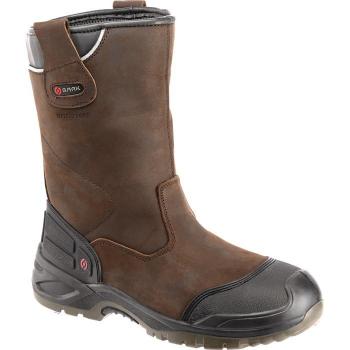 Stivale di Sicurezza Slip-On Hercules Taglia 41 Marrone S3 SRC WR Pelle Liscia EN ISO 20345