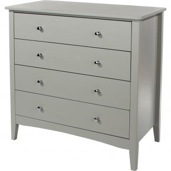 Como Grey 4 Drawer Chest