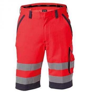 Dassy® - Lucca Warnschutz-Shorts, Neongelb/zementgrau, Schrittlänge Standard, Größe 46
