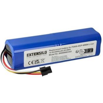 EXTENSILO 6400 mAh Akku für Xiaomi Mijia 1C, ROBOROCK S50, S51, 1S, 1T