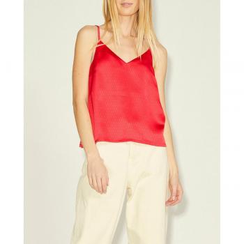 Jack & Jones Blusa Senza Maniche Rosa Satinata JJXX