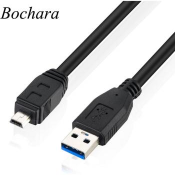 Bochara 1M USB 3.0 Type A to Mini B Male Cable