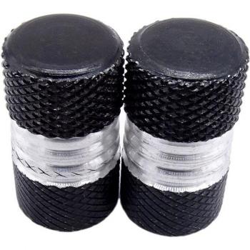 Universal Aluminium Tyre Valve Dust Caps - 5 Color Set (2 Pcs)