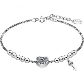 Pulsera Corazón Lotus Silver Mystic Lp1985-2/1 Plata, Mujer