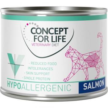 Concept for Life Dieta Veterinaria Hipoadaptada con salmón para gatos - 12 x 185 g