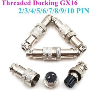 Conector GX16 Pin 2‑10 – Juego GAQUSU 1