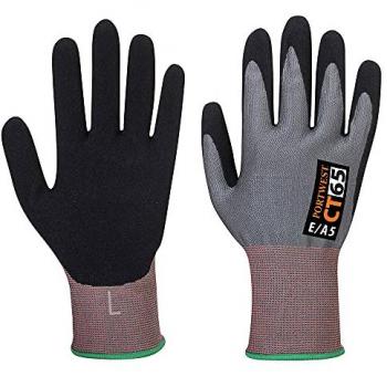 Gant anti-coupure E15 Mousse Nitrile Gris/Noir 2XL - Taille 11