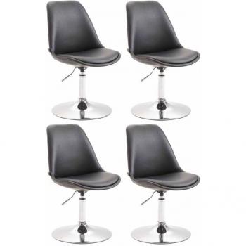Ensemble de 4 Chaises de Salle à Manger Réglables