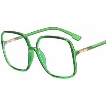 Oversized Vintage Square Anti Blue Light Glasses for Men and Women