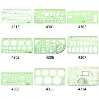 Geometric Circle Stencil Ruler