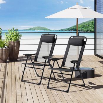 Outsunny 2.8m Patio Umbrella Parasol with 6 Ribs Manual