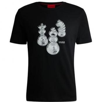 T-Shirt Hugo Dischach Nero Regolare L