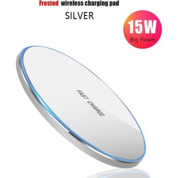 15W Super Fast Wireless Charging Pad for iPhone Samsung Huawei