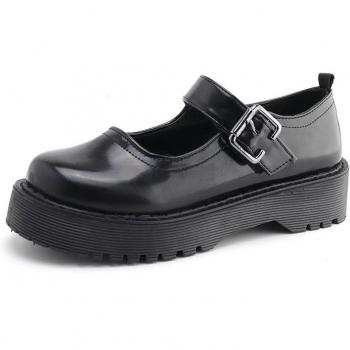 Japanese Style Black Platform Shoes