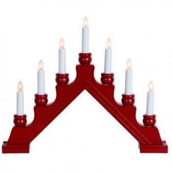 STAR TRADING Weihnachtsleuchter 7-flammig