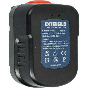 Batterie NiMH 12V compatible Black & Decker PS12HAK