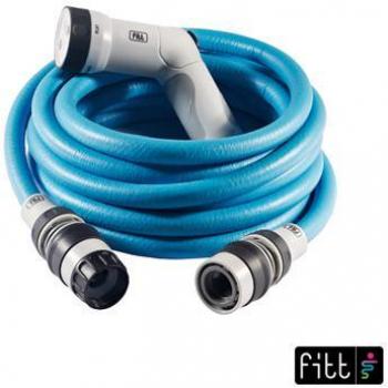Tuyau d'arrosage extensible FITT Ikon - 25 m - Bleu