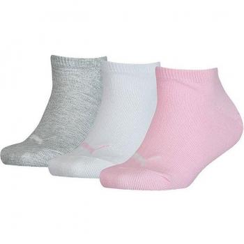 Calcetines PUMA Pack 3 Pares Gris Blanco Rosa 194010001-001