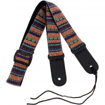 Correa de Algodón y Cuero para Ukelele 75‑130 cm con Hebilla de Cinturón