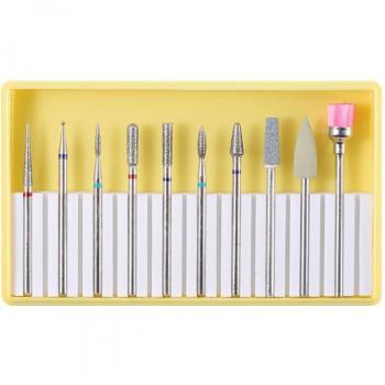 Diamond & Tungsten Nail Drill Bit Set